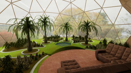 dome ház - téli kert